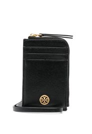 Tory Burch leather logo-plaque wallet - Nero