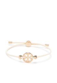 Tory Burch charm-detail leather bracelet - Bianco