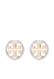 Tory Burch Miller openwork-logo earrings - Oro