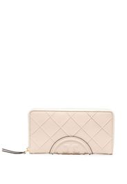 Tory Burch debossed-logo leather purse - Toni neutri