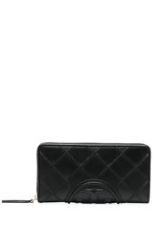 Tory Burch debossed-logo leather purse - Nero