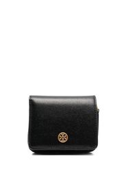 Tory Burch Robinson logo-plaque wallet - Nero