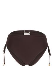 Tory Burch ruched bikini bottom - Marrone