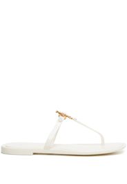 Tory Burch Sandali slides Roxane Jelly con placca logo - Bianco