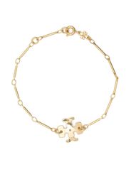 Tory Burch logo-plaque bracelet - Oro