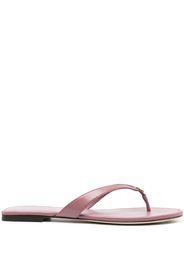 Tory Burch Capri logo-plaque flip-flops - Rosa