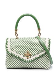 Tory Burch mini Kira woven tote bag - Toni neutri