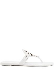 Tory Burch Miller cut-out leather flip-flops - Bianco