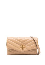 Tory Burch Kira quilted leather crossbody bag - Toni neutri