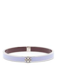 Tory Burch Bracciale Kira con placca logo - Argento