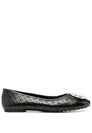 Tory Burch Claire quilted leather ballerinas - Nero