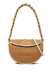 Tory Burch mini Fleming crescent bag - Marrone