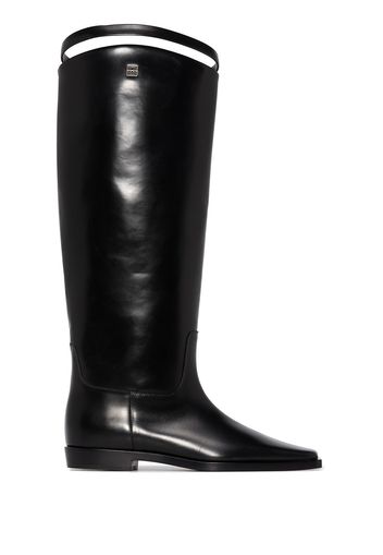 Totême TOTEME RIDING BOOT FLT BT KH SQTOE CLF S - Nero