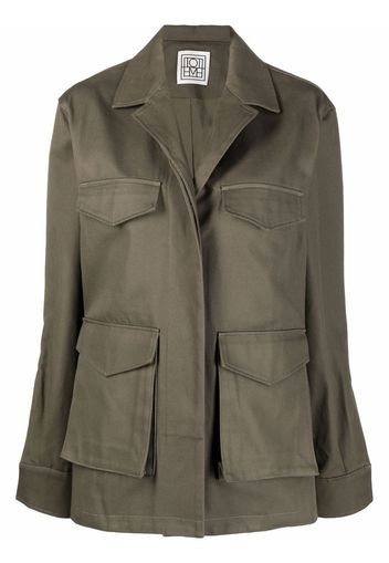 Totême long-sleeve shirt jacket - Verde