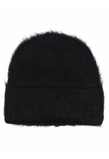 Totême turn-up hem beanie - Nero