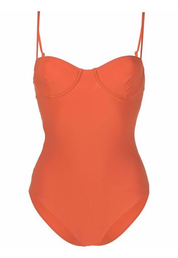 Totême seam-detail swimsuit - Arancione