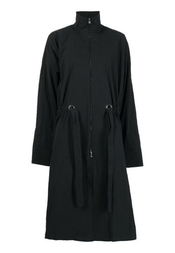 Totême drawstring-fastening waist parka coat - Nero