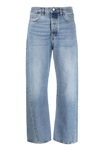 TOTEME high-waist straight-leg jeans - Blu