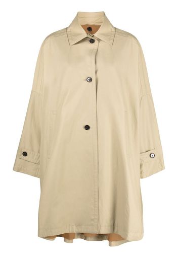 TOTEME single-breasted gabardine coat - Toni neutri