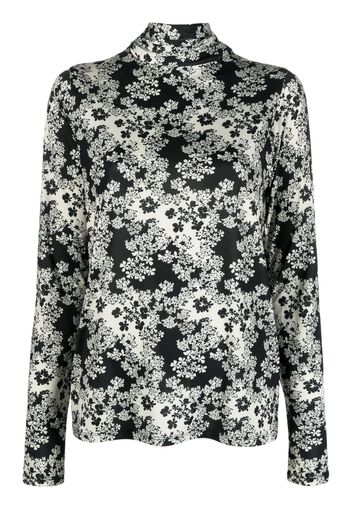 TOTEME Blusa a fiori - Nero