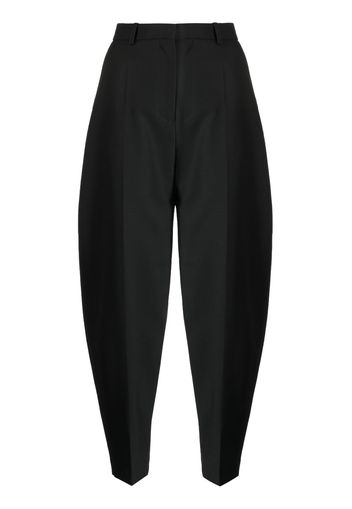 TOTEME high-waisted tapered trousers - Nero