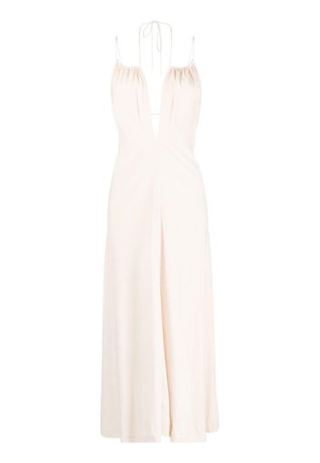 TOTEME halterneck sleeveless maxi dress - Rosa