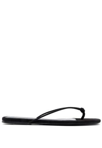 TOTEME The Knot suede sandals - Nero