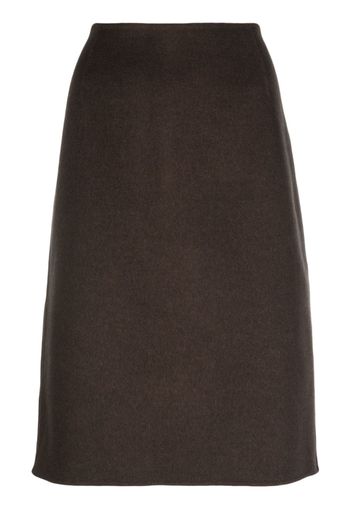 TOTEME A-line midi skirt - Marrone