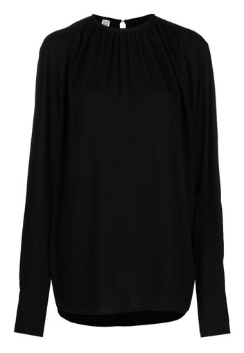 TOTEME Blusa con arricciatura - Nero