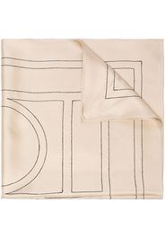 Totême monogram print scarf - Toni neutri