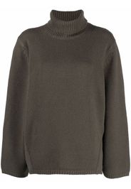 Totême chunky-knit roll neck jumper - Verde