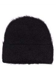 Totême turn-up hem beanie - Nero