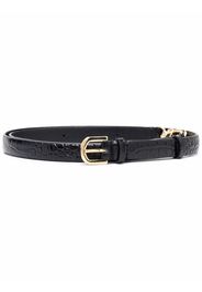 Totême crocodile-effect belt - Nero