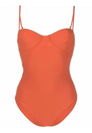 Totême seam-detail swimsuit - Arancione