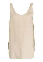 TOTEME side slits sleeveless top - Toni neutri