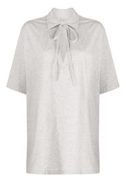 TOTEME T-shirt con nodo - Grigio