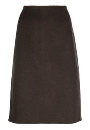 TOTEME A-line midi skirt - Marrone