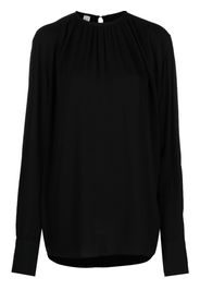 TOTEME Blusa con arricciatura - Nero