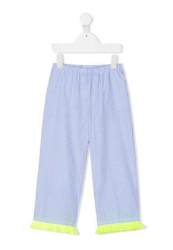 polka dot loose-fit trousers