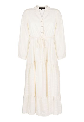 tout a coup V-neck pleated dress - Bianco