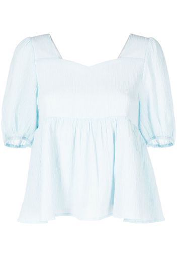 tout a coup tie-fastening blouse - Blu