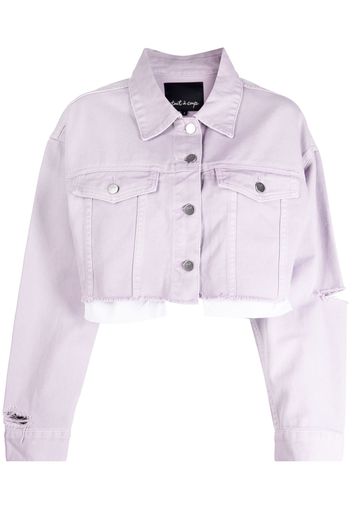 tout a coup cropped denim jacket - Viola