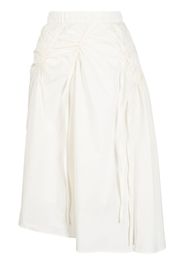 tout a coup elasticated-waistband gathered skirt - Bianco