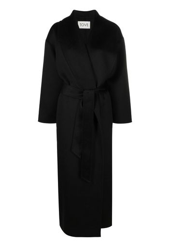 TOVE Jore belted-waist coat - Nero