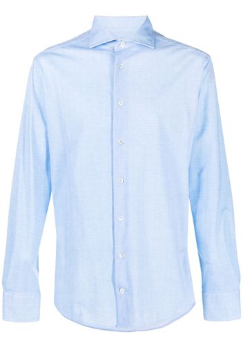 Traiano Milano cutaway-collar shirt - Blu