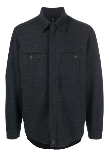Transit pocket-detail shirt jacket - Grigio