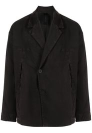 Transit notched-lapel off-centre blazer - Grigio
