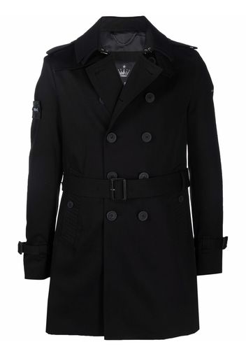 TRENCH LONDON Rake-slim trench coat - Nero