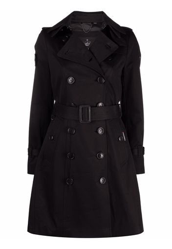 TRENCH LONDON belted double-breasted trench coat - Nero