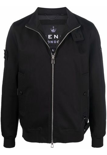 TRENCH LONDON high-neck zip-up jacket - Nero